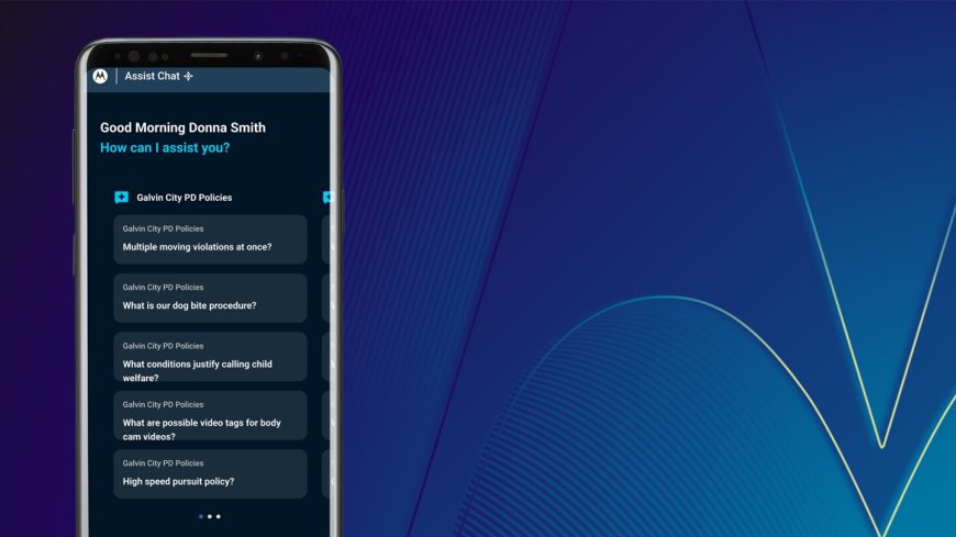 Motorola Solutions offers Assist chat to all U.S. public safety agencies cost-free