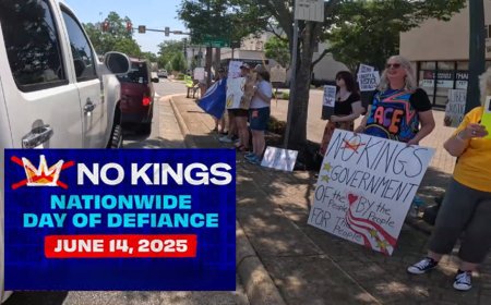 No Kings Day Protest Newport News Virginia June 14 2025