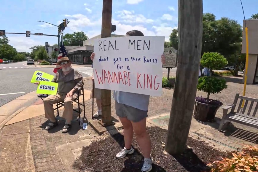 No Kings Day Protest Newport News Virginia June 14 2025