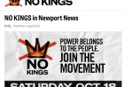 No KINGS DAY Oct 18 2025 Newport News VA