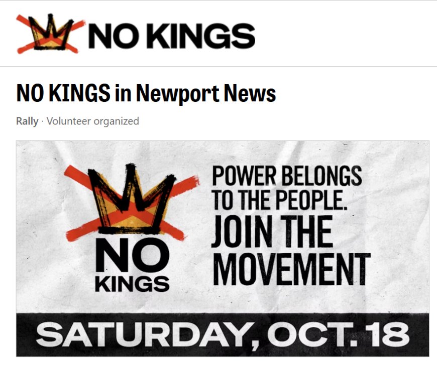 No KINGS DAY Oct 18 2025 Newport News VA